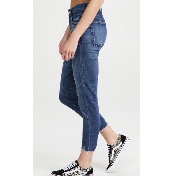 Moussy Vintage Tyrone Mid-Rise Cropped Distressed Jeans - Picture 5 of 11
